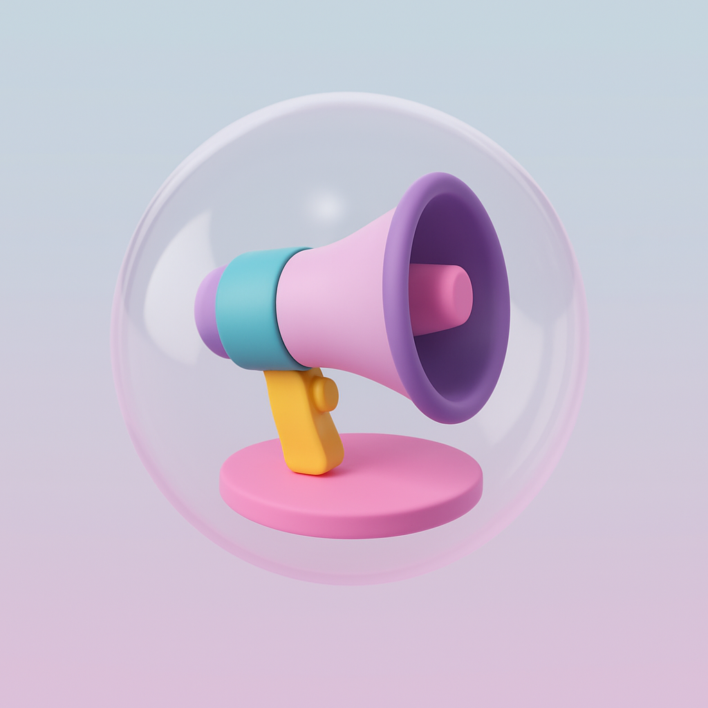 Megaphone marketing icon